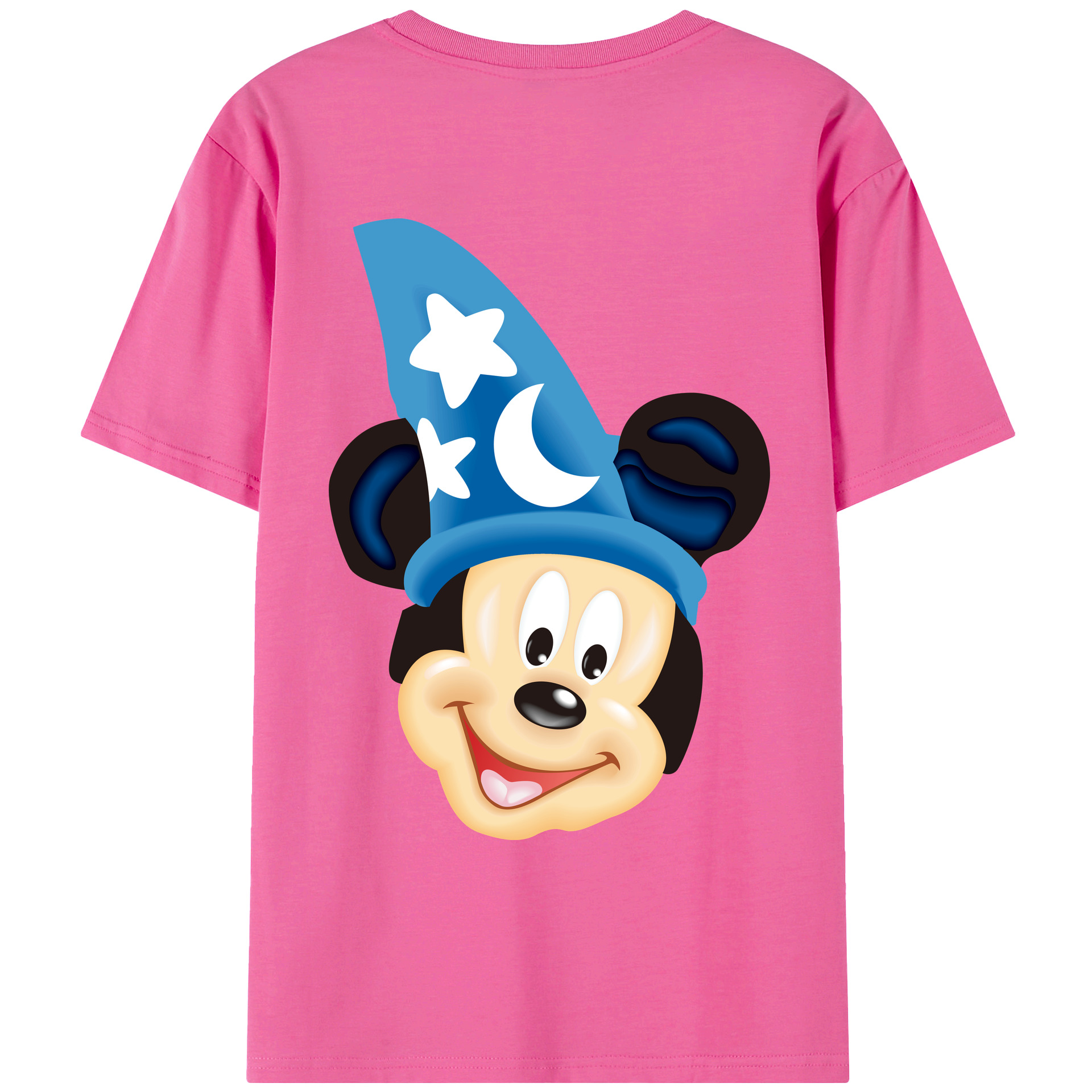 （画像用） ミッキーマウス Mickey Mouse レディース半袖Tシャツ(バックプリント)